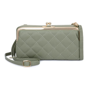 Women Leather Shoulder Bag Large Capacity Multifunction Phone Purse