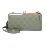 Women Leather Shoulder Bag Large Capacity Multifunction Phone Purse