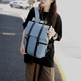 Women Man Business Backpack Waterproof A4 Book Bag Female Schoolbag