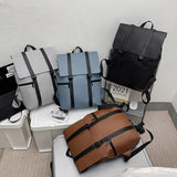 Women Man Business Backpack Waterproof A4 Book Bag Female Schoolbag