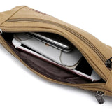 Unisex Durable Waist Bag Canvas Hip Bag Pouch
