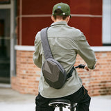 Women Men Waist Pack Sling Backpack Hard Shell Chest Cycling Bag