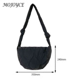 Women Messenger Bag Autumn Winter Female Down Bag Solid Large Capacity