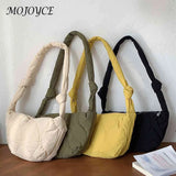 Women Messenger Bag Autumn Winter Female Down Bag Solid Large Capacity