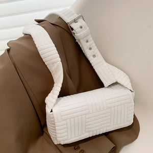 Women Messenger Bag Casual Flip Commute Bag Adjustable Strap Soft Cloth
