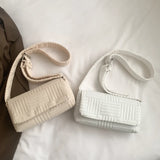 Women Messenger Bag Casual Small Square Satchels Soft Cloth Portable
