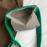 Women Messenger Bag Casual Small Square Satchels Soft Cloth Portable