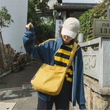 Casual Canvas Messenger Bag for Women