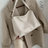 Women Messenger Bag Large Capacity Casual Tote Soft PU Leather Handbag