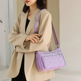 Waterproof Nylon Messenger Bag Large Capacity Crossbody Handbag