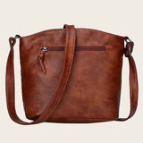 Women Messenger Bag PU Leather Soft Handle Casual Ladies Solid Small