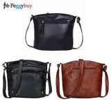 Women Messenger Bag PU Leather Soft Handle Casual Ladies Solid Small
