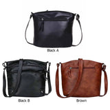 Women Messenger Bag PU Leather Soft Handle Casual Ladies Solid Small
