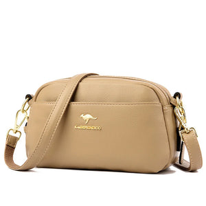 Soft Leather Women Messenger Bag Shoulder Crossbody Mother Bags
