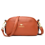 Soft Leather Women Messenger Bag Shoulder Crossbody Mother Bags