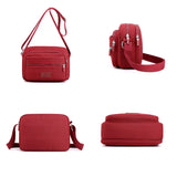 Waterproof Nylon Messenger Bag Crossbody Handbag Travel Purse