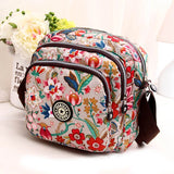 Flower Printing Messenger Bag Women Casual Shoulder Bag