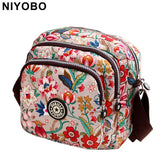 Flower Printing Messenger Bag Women Casual Shoulder Bag