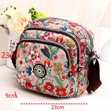 Flower Printing Messenger Bag Women Casual Shoulder Bag