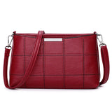 Vintage PU Leather Messenger Bag for Women Girls Shoulder Pouch Small Bag