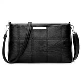 Vintage PU Leather Messenger Bag for Women Girls Shoulder Pouch Small Bag