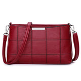 Vintage PU Leather Messenger Bag for Women Girls Shoulder Pouch Small Bag