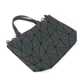 Geometric Luminous Shoulder Bag Fold Handbags Bucket Bag