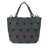 Geometric Luminous Shoulder Bag Fold Handbags Bucket Bag