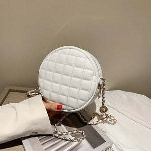 Women Messenger Bags Round bag Girls Crossbody Bag Chains Shoulder Bag