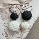 Women Messenger Bags Round bag Girls Crossbody Bag Chains Shoulder Bag
