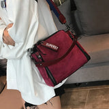 Women Messenger Bag Vintage Crossbody Handbag