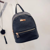 Women Mini Backpack PU Leather School Rucksack