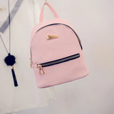 Women Mini Backpack PU Leather College Shoulder Satchel School Rucksack
