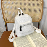 Corduroy Small Backpack Women Casual Travel Student Bookbags