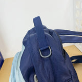 Corduroy Mini Backpack for Women Small Bookbag