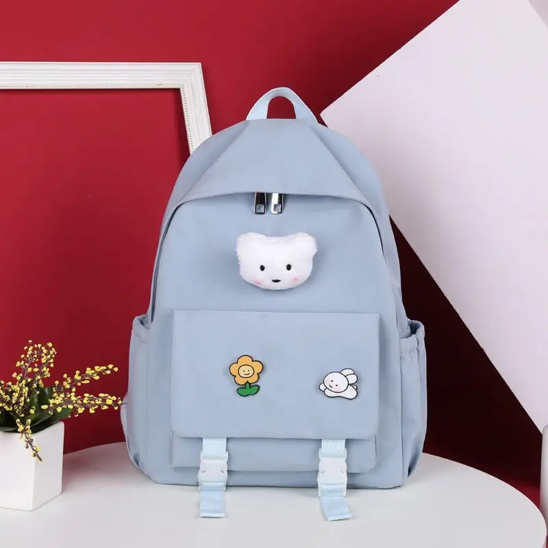 Women Mini Backpack Solid Small Backpacks Casual Student Bookbags