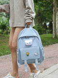 Women Mini Backpack Solid Small Backpacks Casual Student Bookbags