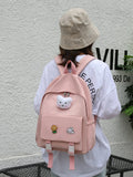 Women Mini Backpack Solid Small Backpacks Casual Student Bookbags