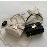 Quilted PU Leather Shoulder Crossbody Bag for Women