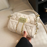 Quilted PU Leather Shoulder Crossbody Bag for Women