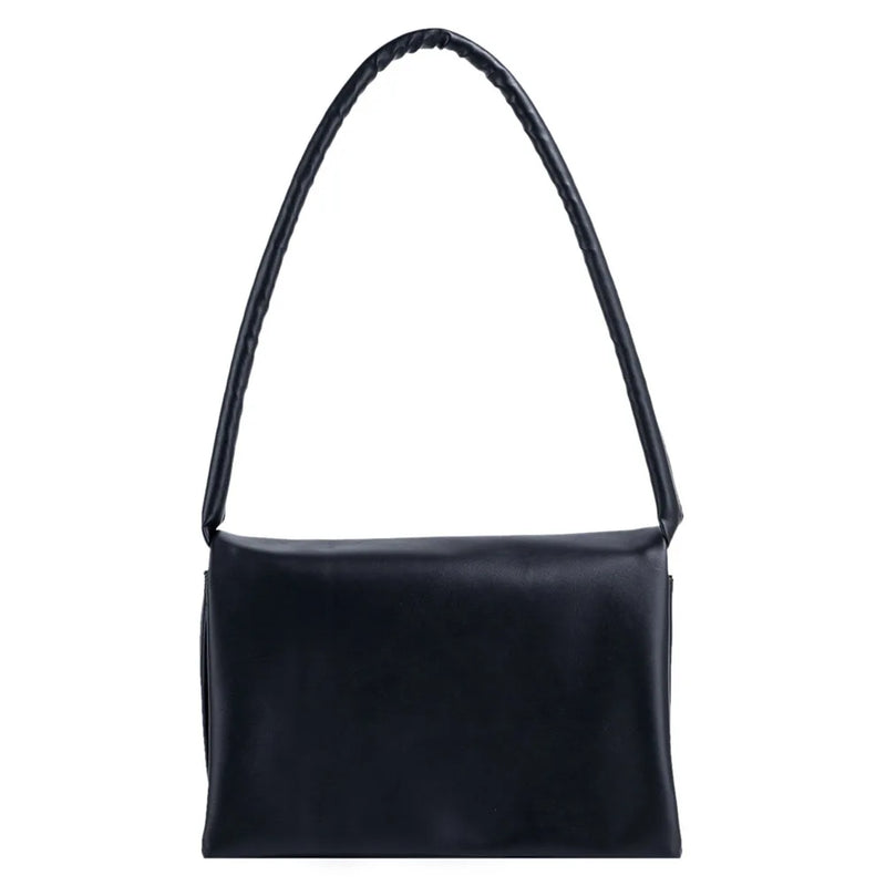 Women Soft PU Leather Shoulder Bag Solid Street Travel Zipper Handbags
