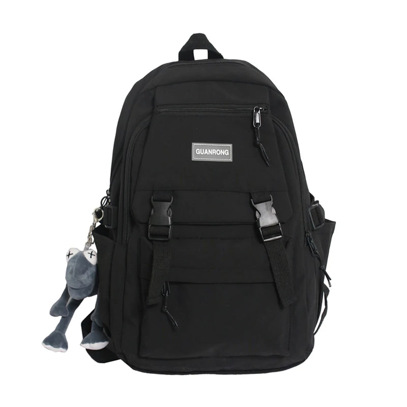 Women Nylon Backpack Portable Travel Waterproof Teenager Schoolbag