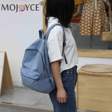 Nylon Backpack Preppy Style Solid Large Handbags