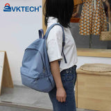 Women Nylon Backpack Preppy Style Students School Casual Solid Large Handbags