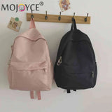 Nylon Backpack Preppy Style Solid Large Handbags