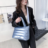 Women Nylon Embroidery Thread Shoulder Crossbody Bag