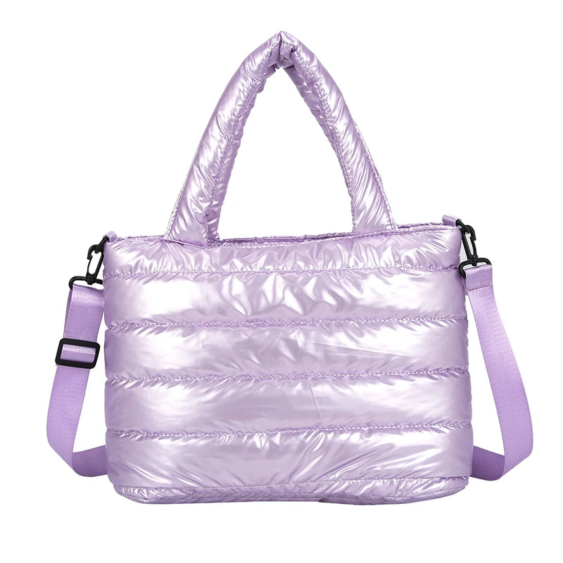 Women Nylon Embroidery Thread Shoulder Crossbody Bag