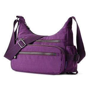 Waterproof Nylon Shoulder Bag Messenger Crossbody Top-handle Satchel Tote