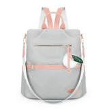Waterproof Oxford Backpack for Girls Preppy Style Shoulder Bag