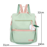Waterproof Oxford Backpack for Girls Preppy Style Shoulder Bag
